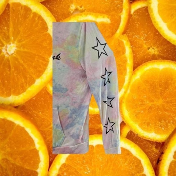 Victoria's Secret Pink Tie Dye Hooded Zipper Sweatshirt‎ - Picture 3 of 4